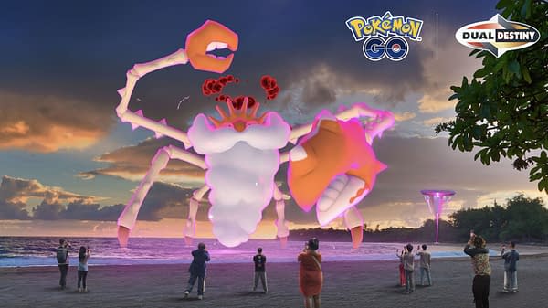 Gigantamax Kingler in Pokémon GO. Credit: Niantic