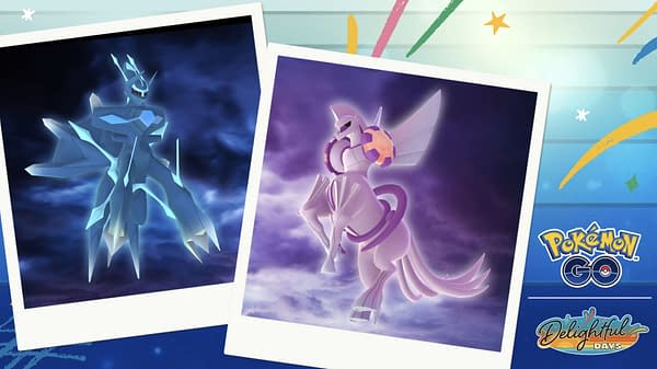 Origin Forme Palkia & Origin Forme Dialga in Pokémon GO. Credit: Niantic