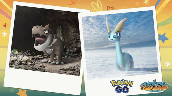 Amaura & Tyrunt Research Day graphic in Pokémon GO. Credit: Niantic