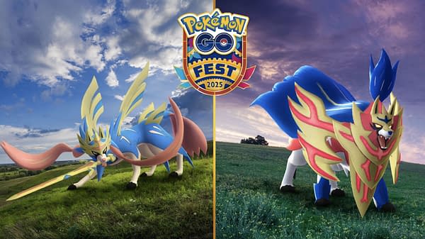 Zacian and Zamazenta in Pokémon GO. Credit: Niantic