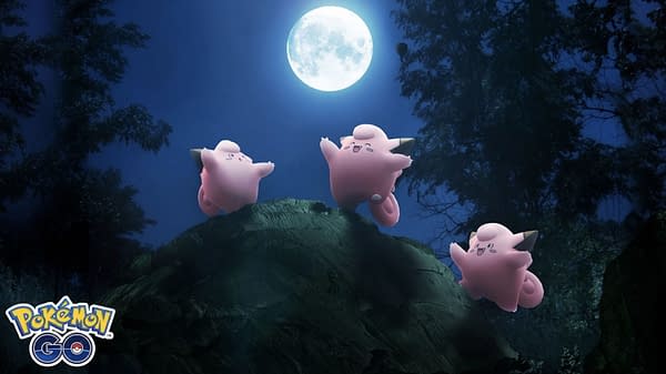 Dancing in the Moonlight event graphic from Pokémon GO. Credit: Niantic