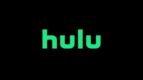 The Hulu logo features the word hulu in a bold, modern font, displayed in bright green against a black background.