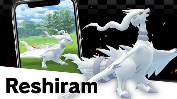 Reshiram in Pokémon GO. Credit: Niantic Reshiram in Pokémon GO. Credit: Niantic