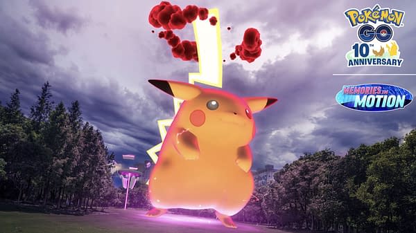 Gigantamax Pikachu in Pokémon GO. Credit: Niantic Gigantamax Pikachu in Pokémon GO. Credit: Niantic
