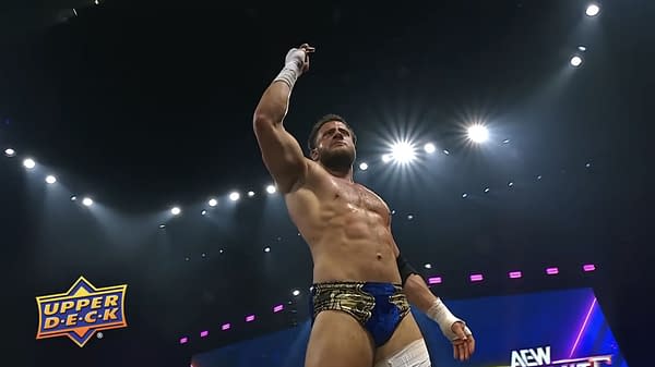 MJF stands in the ring and raises one arm in triumph after a main event win on AEW Dynamite.