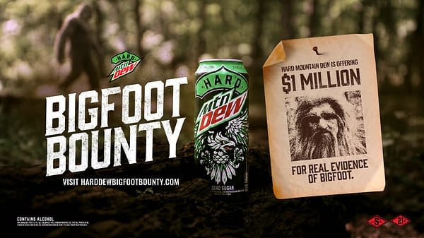 Hard Mountain Dew Is Putting a $1M Bounty on Bigfoot