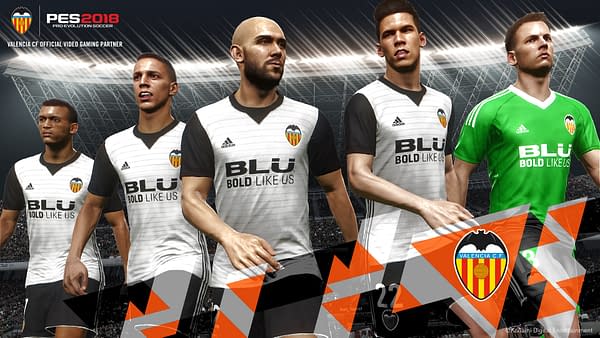 Valencia CF Is The Latest Club To Partner With Pro Evolution Soccer 2018