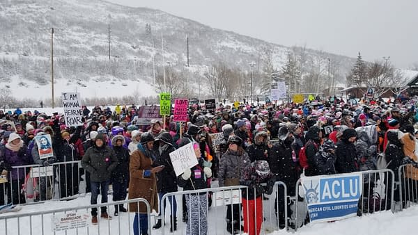 Respect Rally at Sundance Film Festival, City Park in Park City, Utah, 2018