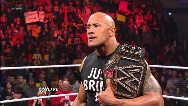 Dwayne "The Rock" Johnson appears on WWE Raw