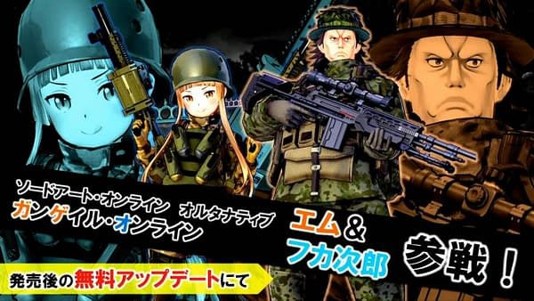 Sword Art Online: Fatal Bullet Adds Fukaziroh and M as Free Playable Characters This Month