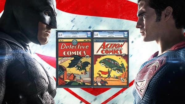 Batman v Superman Vintage Comics Fight: Place Your Bets