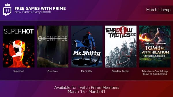 Twitch Announces New Program in "Free Games with Prime"