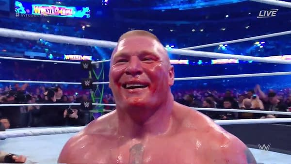 Brock Lesnar is pleased with the money he's gonna be able to get from somebody in a bidding war.