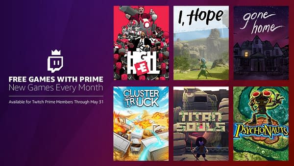 Twitch Reveals Its Free Games with Prime for May 2018