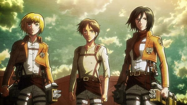 Still from the Attack On Titan anime series