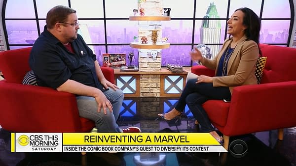 "100% Committed to Diversity": C.B. Cebulski and Sana Amanat Appear on CBS This Morning to Talk Marvel's Fresh Start