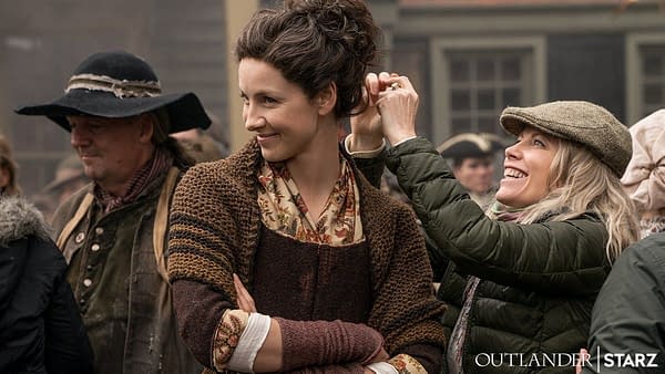 Outlander Shares New BTS Photo of Claire from Season 4