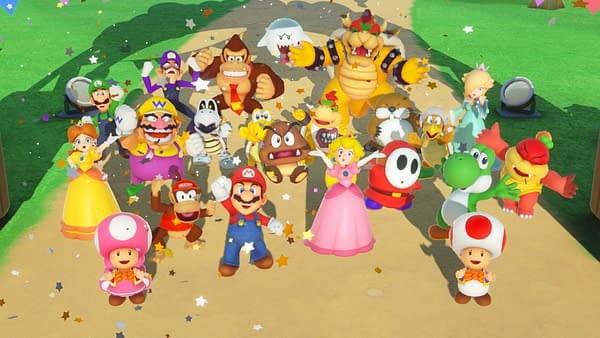 We didn't just throw a party, we threw a super party! Courtesy of Nintendo.