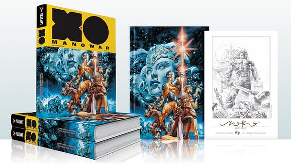 Matt Kindt Signed X-O Manowar Deluxe Hardcovers from Valiant for Local Comic Shop Day