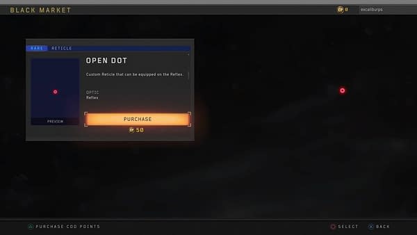 Call of Duty: Black Ops 4 is Selling a Red Dot for a Buck
