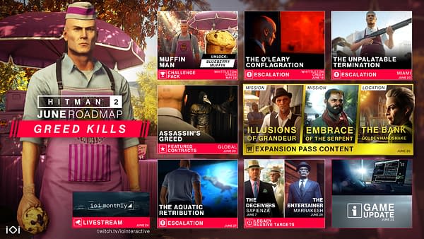 Hitman 2 Receives a Roadmap For June 2019 Content