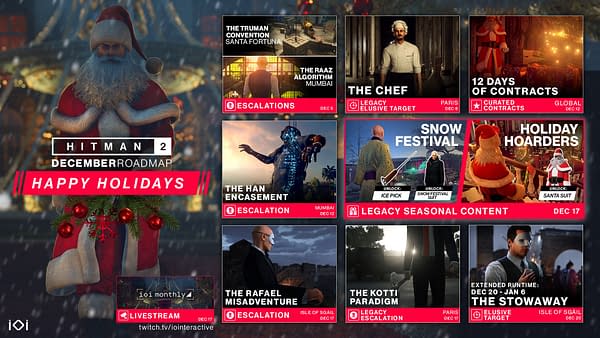 "Hitman 2" Reveals The Full Roadmap For Decemeber 2019 Content