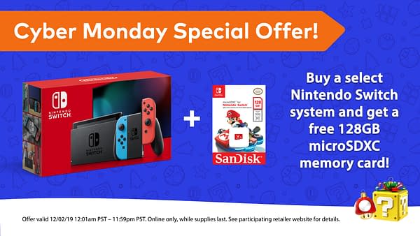 Nintendo Offers A Free 128GB MicroSD Card For New Switch Purchases
