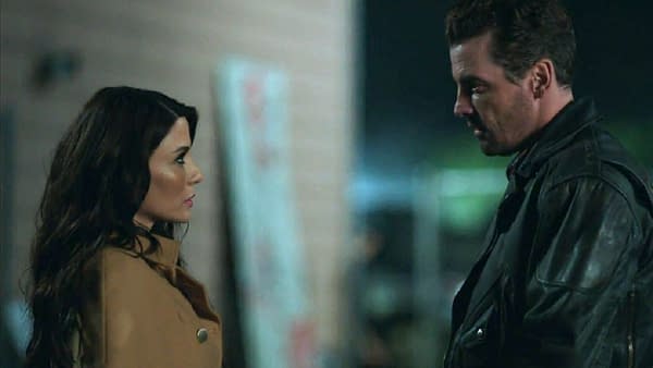 Skeet Ulrich and Marisol Nichols in Riverdale, courtesy of The CW.