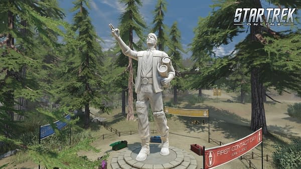 Star Trek Online First Contact Day Statue