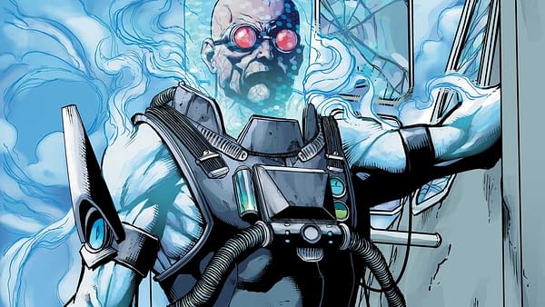 DC Comics' character Mr. Freeze, cold as ice, quite literally.