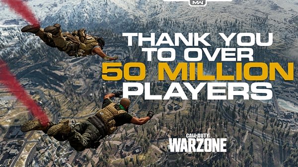 50 Million players have taken the dive into Call Of Duty Warzone.