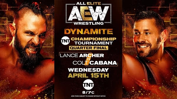 Lance Archer will fight Colt Cabana in a TNT Championship tournament quarterfinal match on AEW Dynamite.
