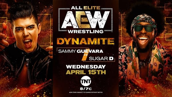 In a new addition to the lineup, Sammy Guevarra faces Sugar D, otherwise known as "Pineapple Pete," on AEW Dynamite.