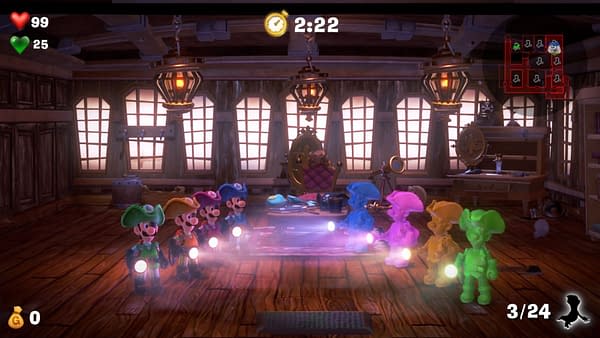 I'm seein' double! Eight Luigis in Luigi's Mansion 3!