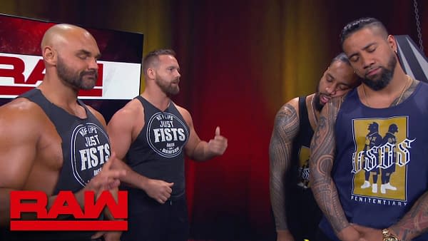 The Revival put The Usos to sleep on Raw, courtesy of WWE.