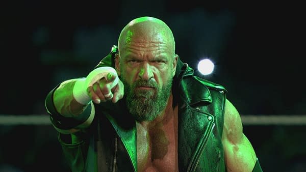 Triple H is looking for someone, courtesy of WWE.
