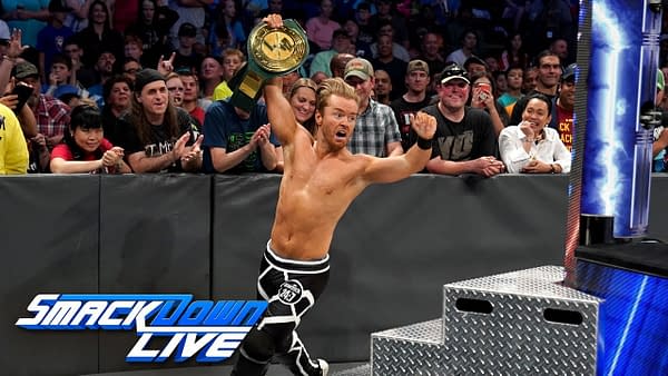 Drake Maverick wins the 24/7 Championship from Elias, courtesy of WWE.