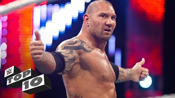 Batista's ready to inflict a major beatdown, courtesy of WWE.