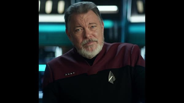 Jonathan Frakes as William Riker in Star Trek, courtesy of CBS Interactive, Inc.