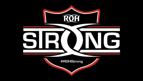 The logo for ROHStrong, which will appear on the t-shirts, courtesy of Ring of Honor