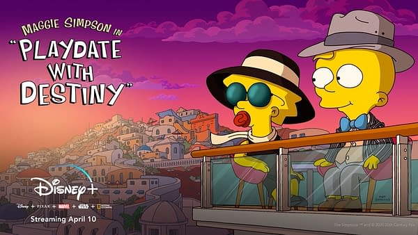 Maggie has a Playdate with Destiny in a new The Simpsons short film, courtesy of Disney+.