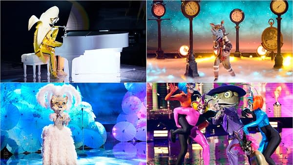 Banana, Frog, Kitty, and Rhino are one step closer to The Masked Singer finale, courtesy of FOX.