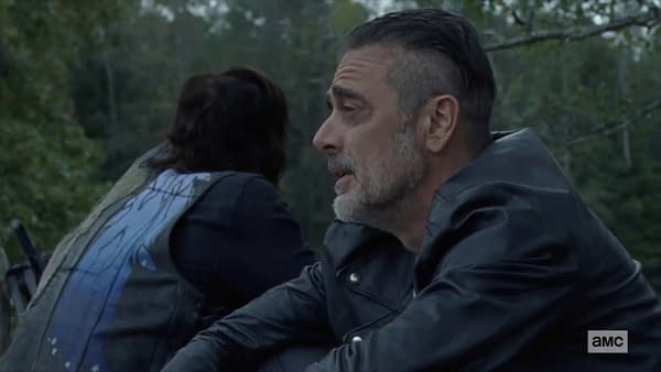 Negan opens up to Daryl on The Walking Dead, courtesy of AMC.