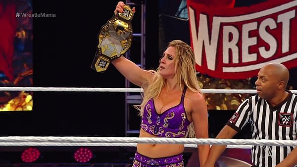 Charlotte Flair wins the title at WrestleMania 36