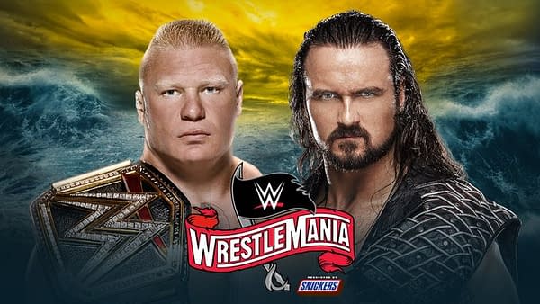 Drew McIntyre challenges Brock Lesnar for the title at WrestleMania 36.