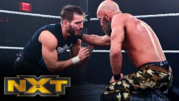 Tommaso Ciampa vs. Johnny Gargano on NXT, courtesy of WWE.