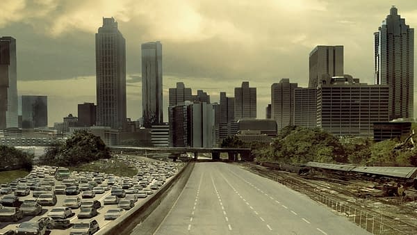 Atlanta Zoom background from The Walking Dead, courtesy of AMC.