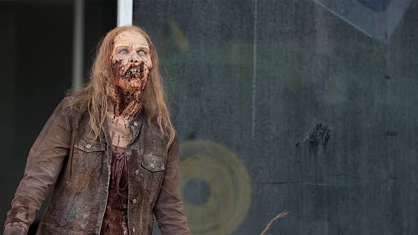 A walker stalks the living on The Walking Dead, courtesy of AMC.