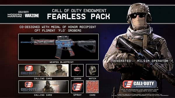 Call of Duty Endowment Reveals Fearless Pack & Warzone T-Shirt