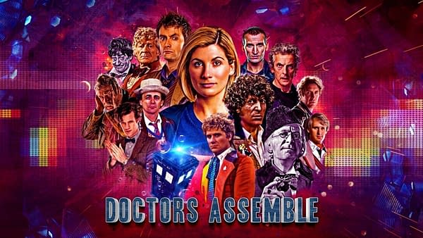Here's a look at the key art for Doctors Assemble, courtesy of Doctor Who Lockdown and BBC Studios.